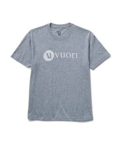 V1 Vuori Wordmark Logo Tee | Heather Grey Salt