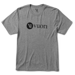 V1 Vuori Wordmark Logo Tee | Heather Grey