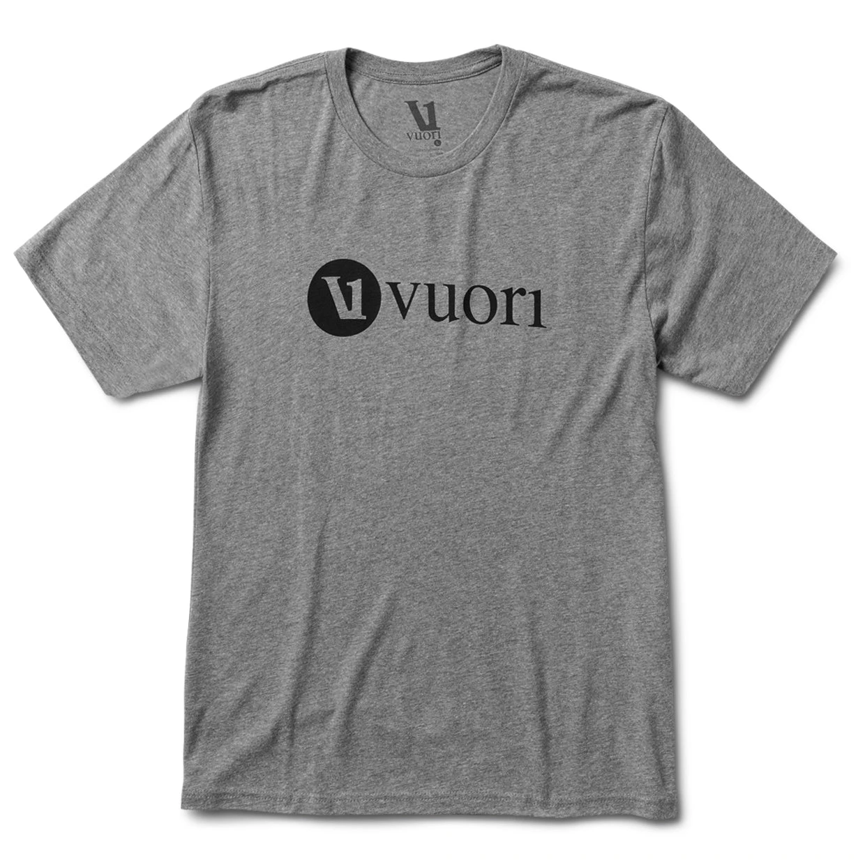 V1 Vuori Wordmark Logo Tee | Heather Grey