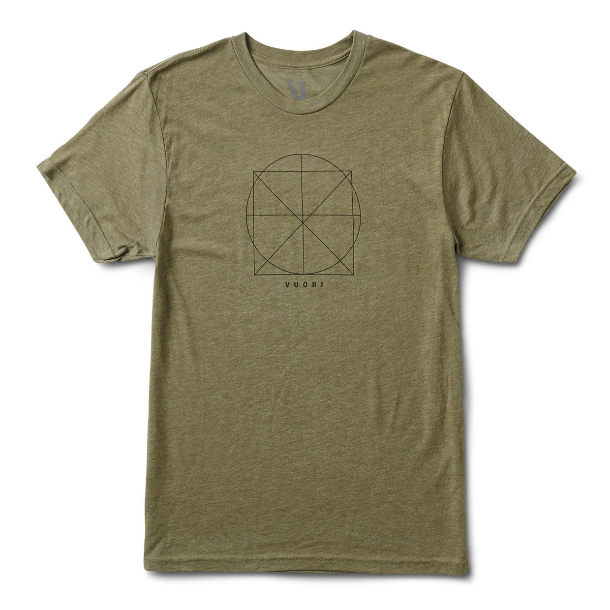 Geo Tee | Army Heather