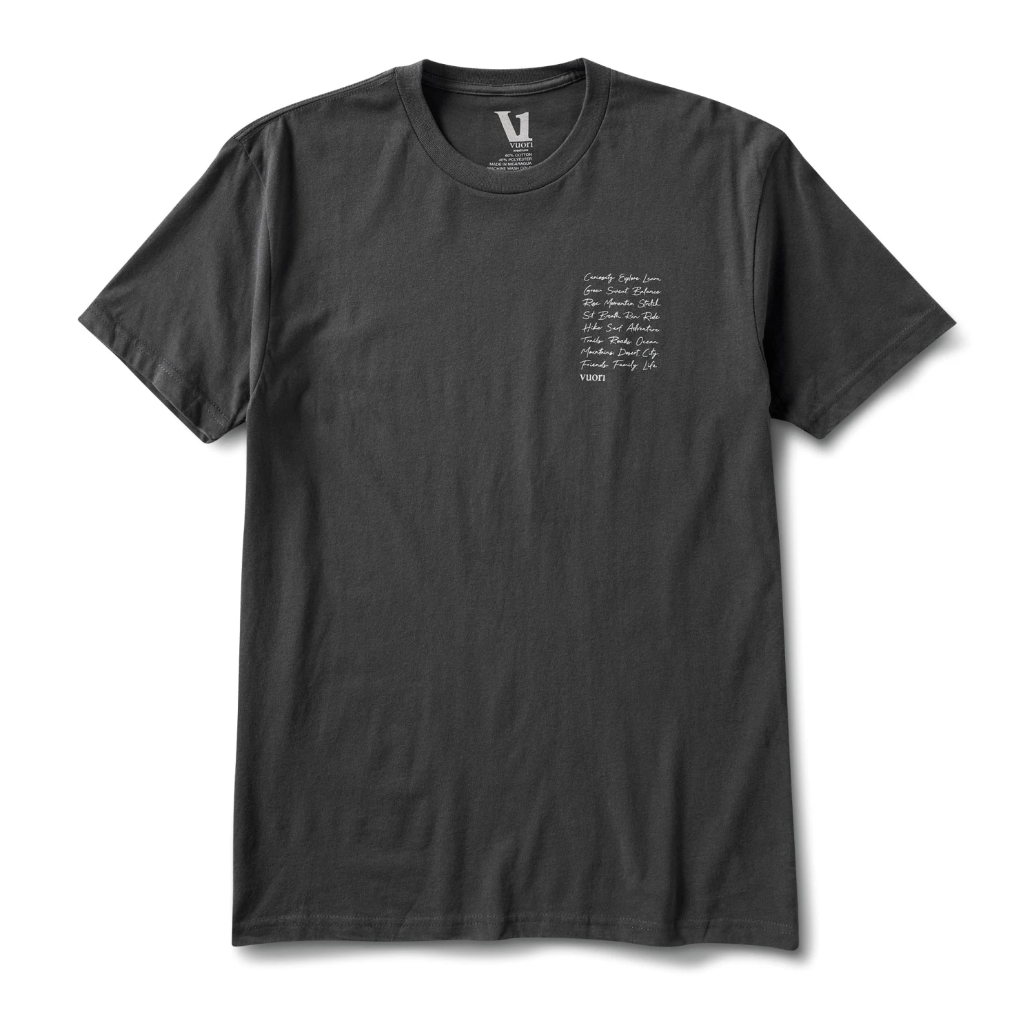 Mantra Tee | Charcoal