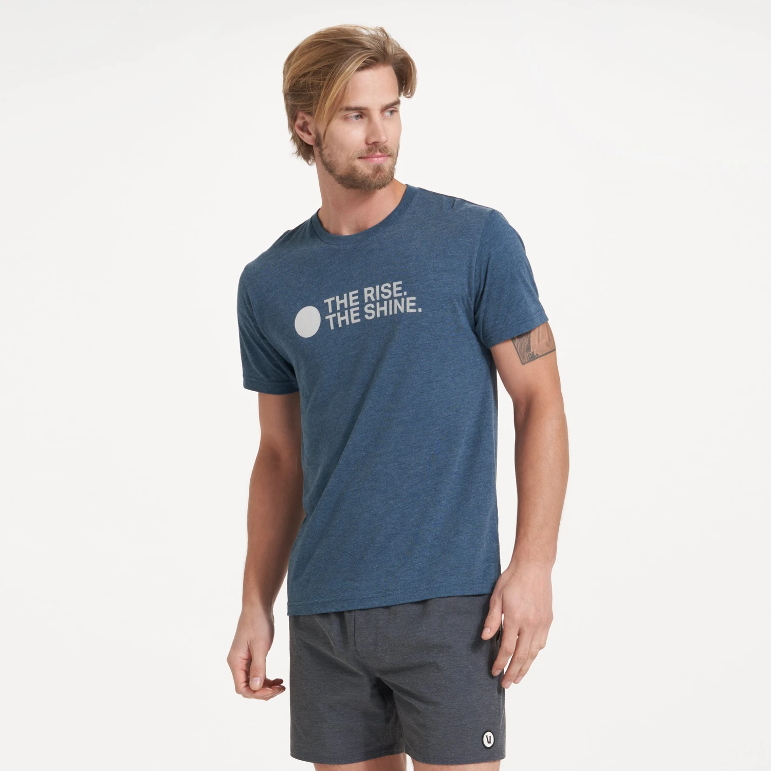 TRTS Tonal Tee | Indigo Heather - Image 3