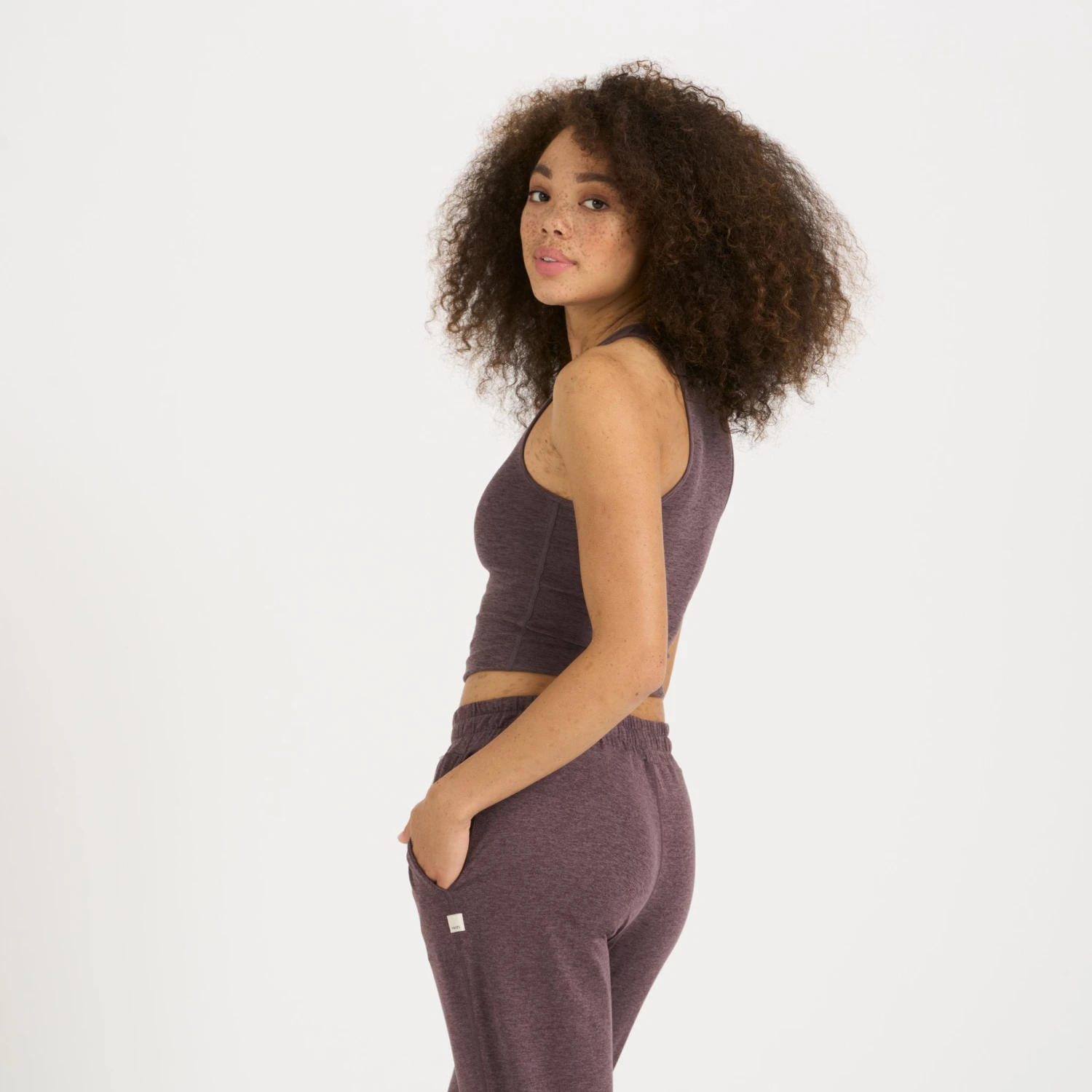 Elevation Plyo Tank | Smoked Plum Heather - Image 2