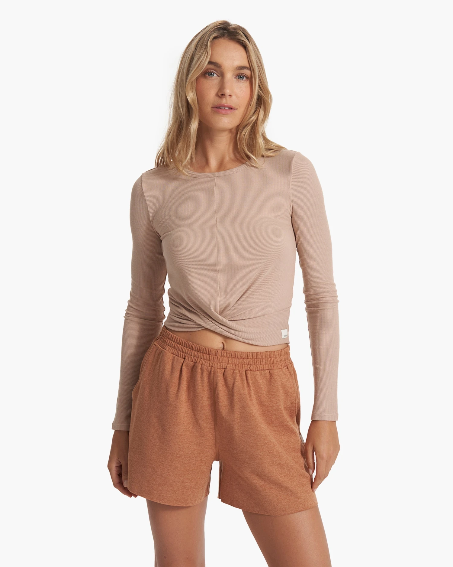 Long Sleeve Cove Twist Tee | Coconut