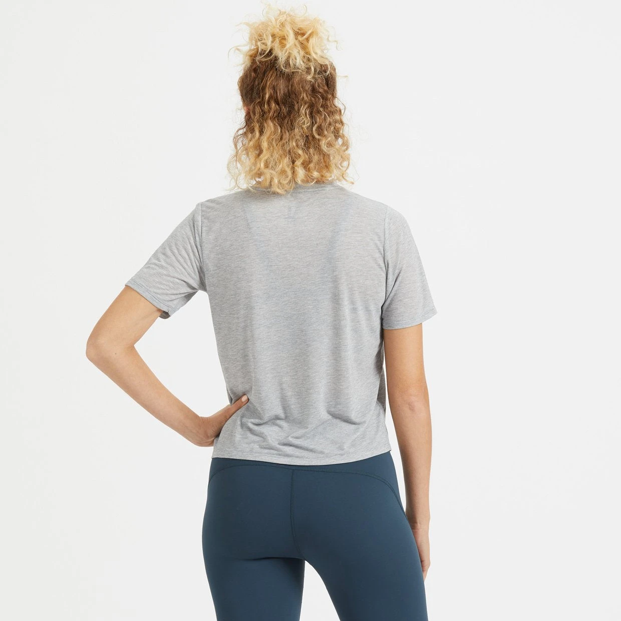 Chloe Tee | Light Heather Grey - Image 2