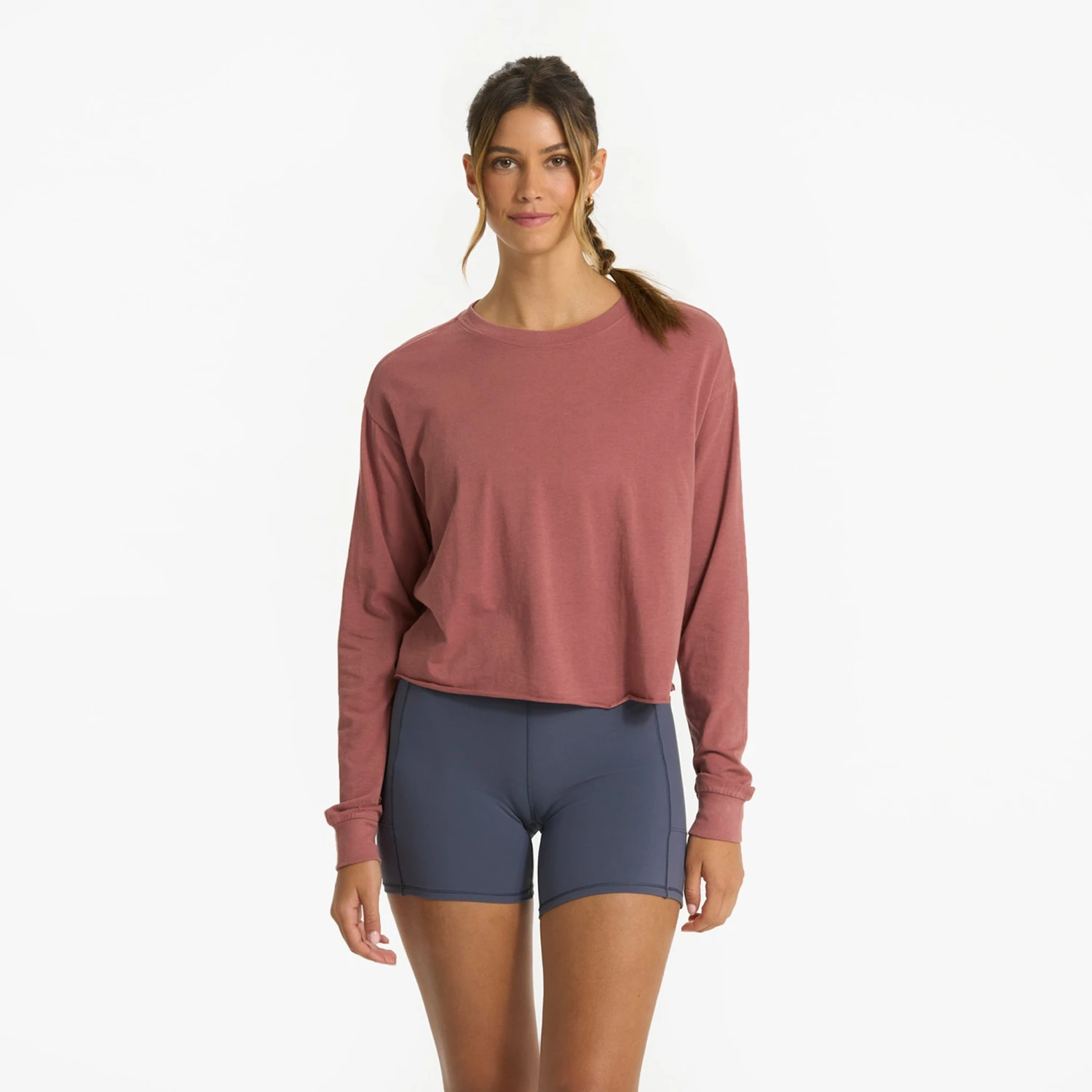 Long-Sleeve Coast Tee | Rosewood - Image 2