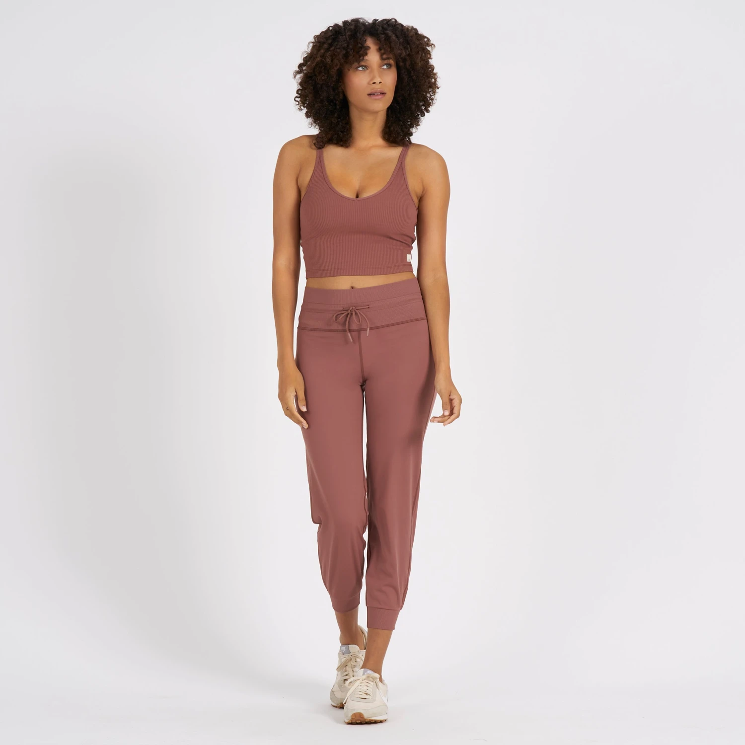 Rib Crop Tank | Terracotta - Image 4