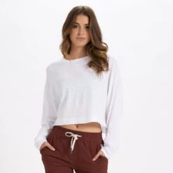 Long-Sleeve Sundown Tee | White