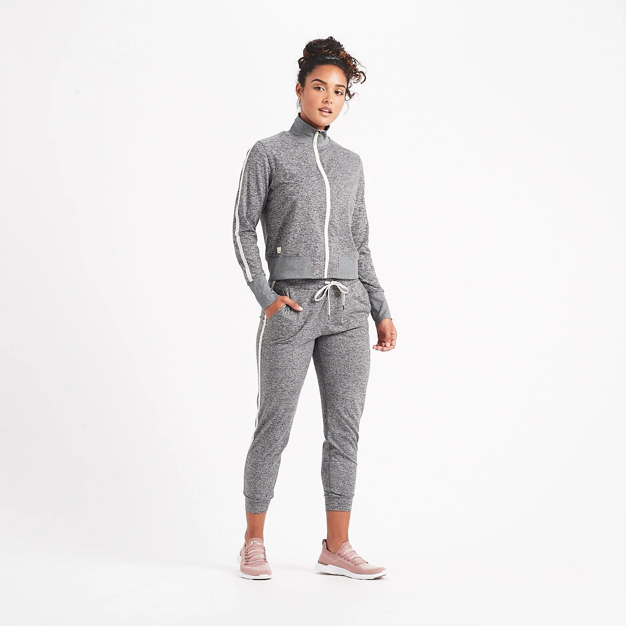 Eclipse Track Jacket | Heather Grey - Image 4