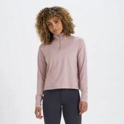 Crescent Half Zip | Dusk Heather