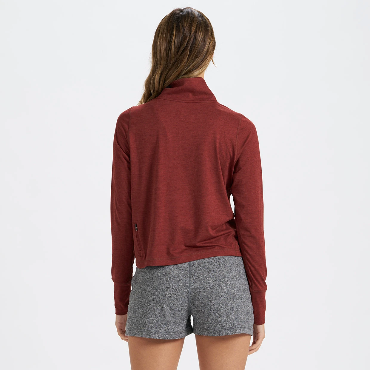 Crescent Half Zip | Spice Heather - Image 3