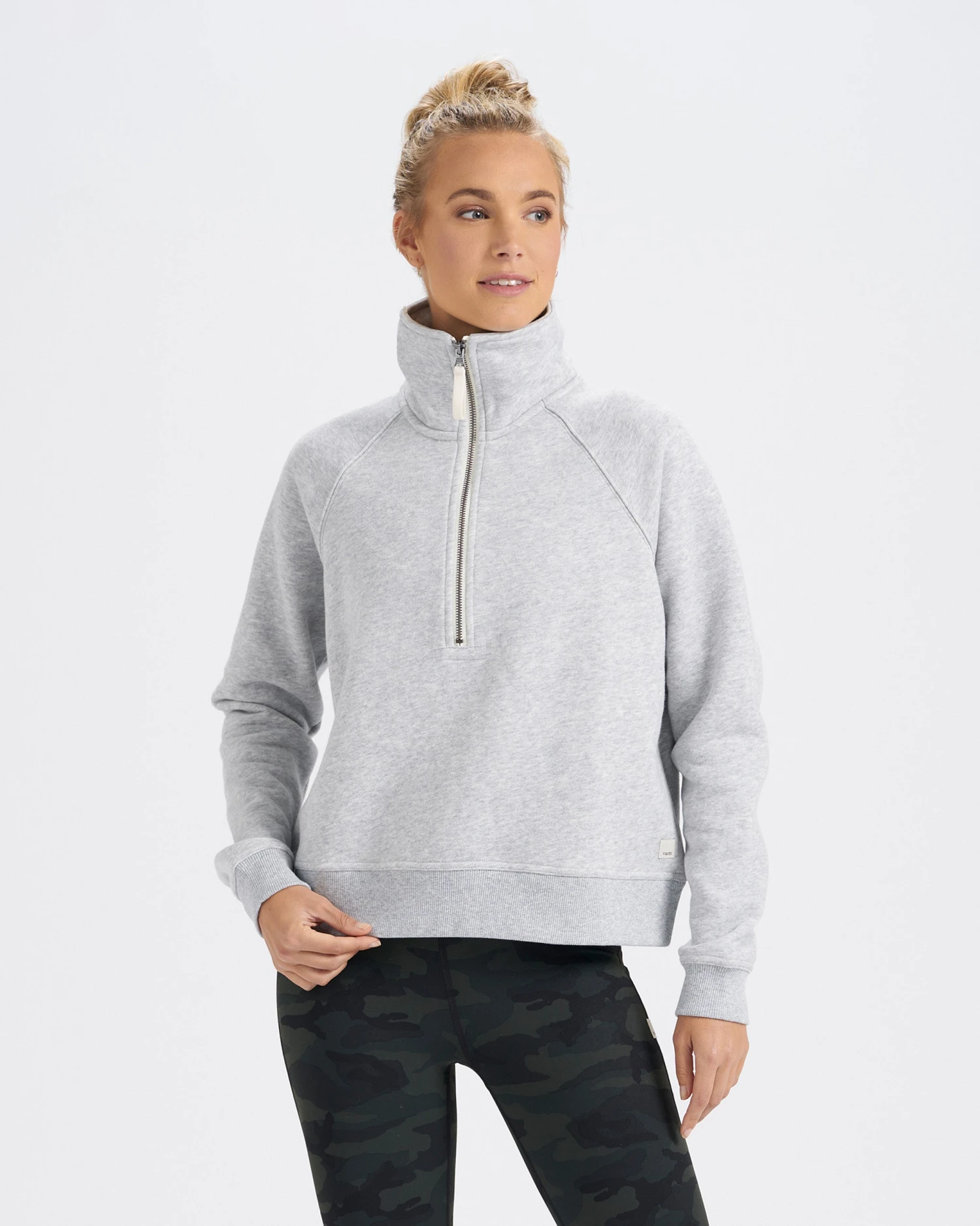 Restore Half Zip | Light Heather Grey