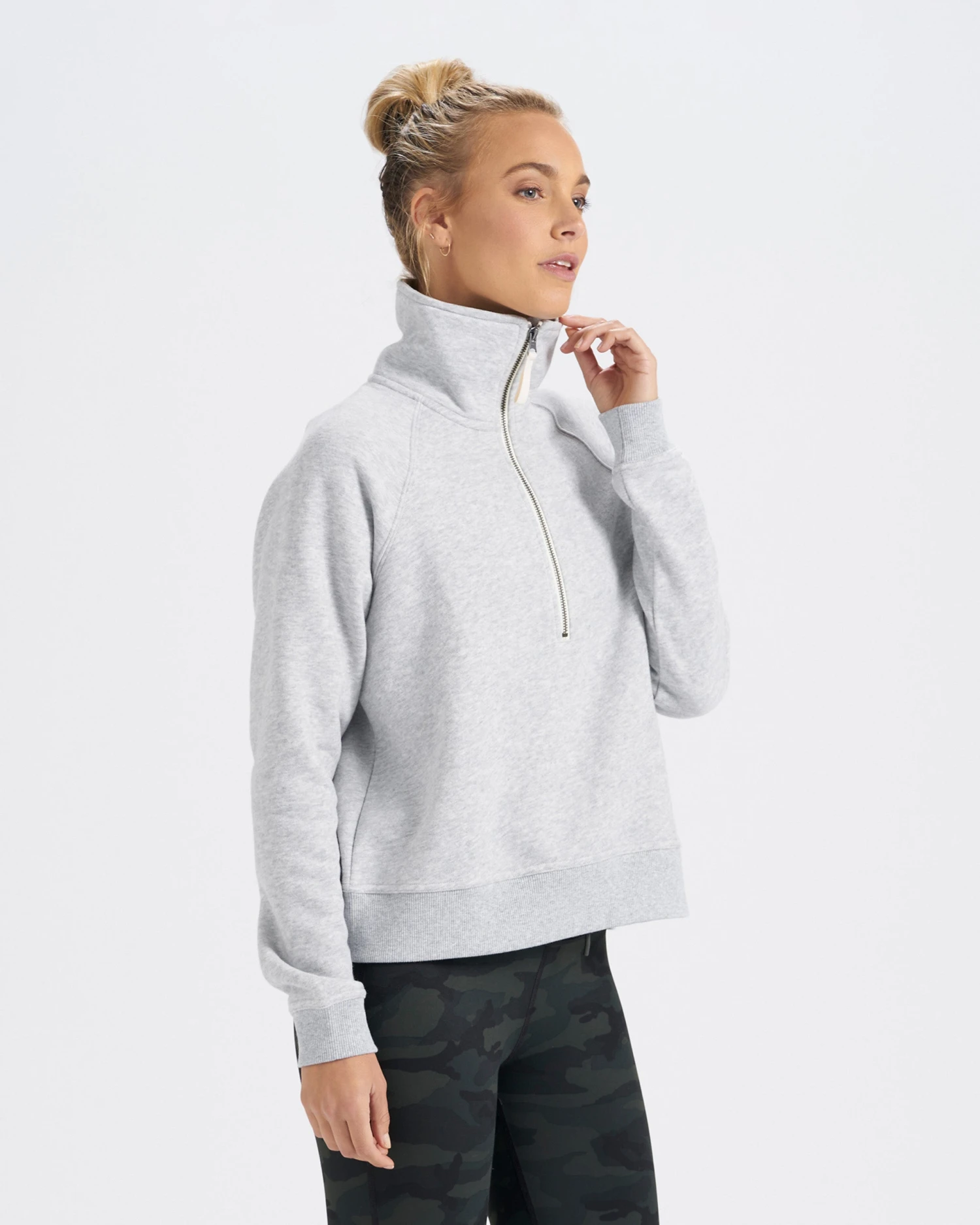 Restore Half Zip | Light Heather Grey - Image 2