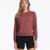 Long-Sleeve Halo Crew | Rosewood Heather