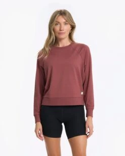 Long-Sleeve Halo Crew | Rosewood Heather