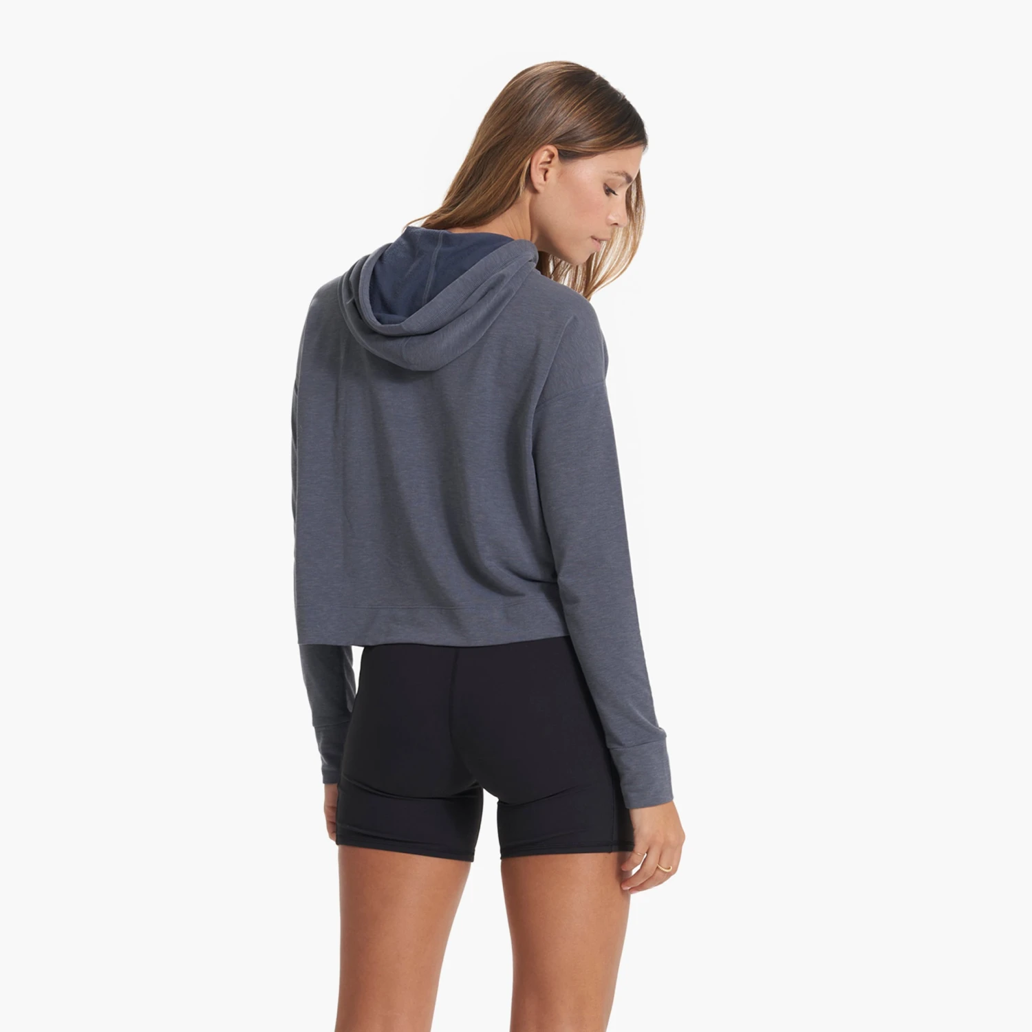 Vista Half Zip Hoodie | Azure Heather - Image 4