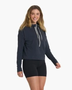 Vista Half Zip Hoodie | Charcoal Heather