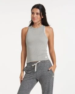 Sunrise High Neck Tank | Eucalyptus