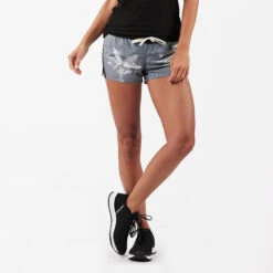 Clementine Short | Grey Linen Palm Frond