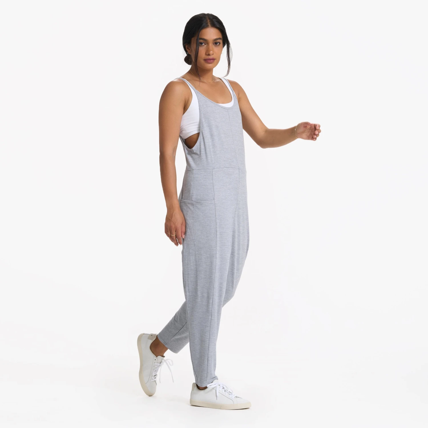 Breezy Jumpsuit | Pale Grey Heather - Image 3
