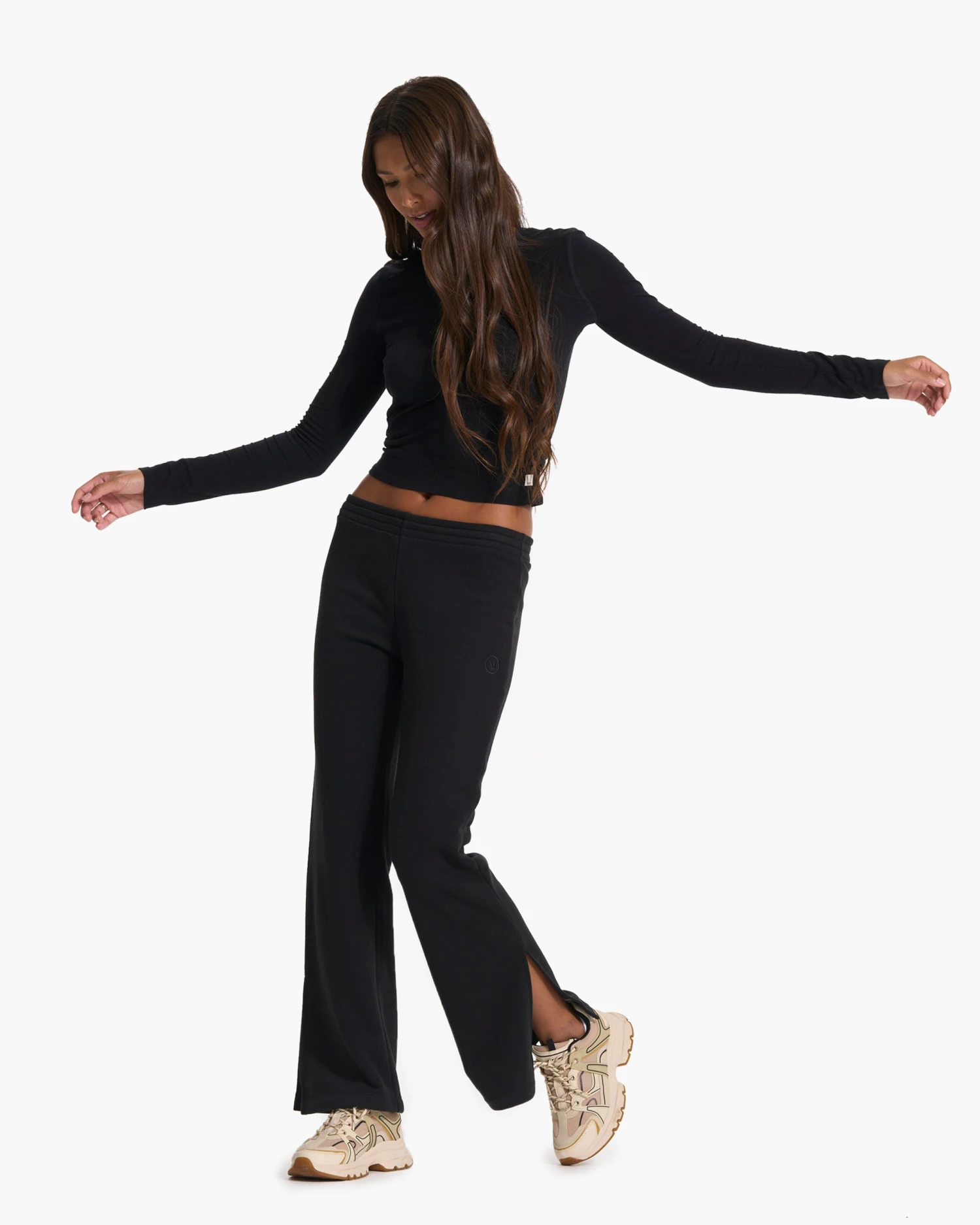 Sedona Wideleg Sweatpant | Black - Image 5