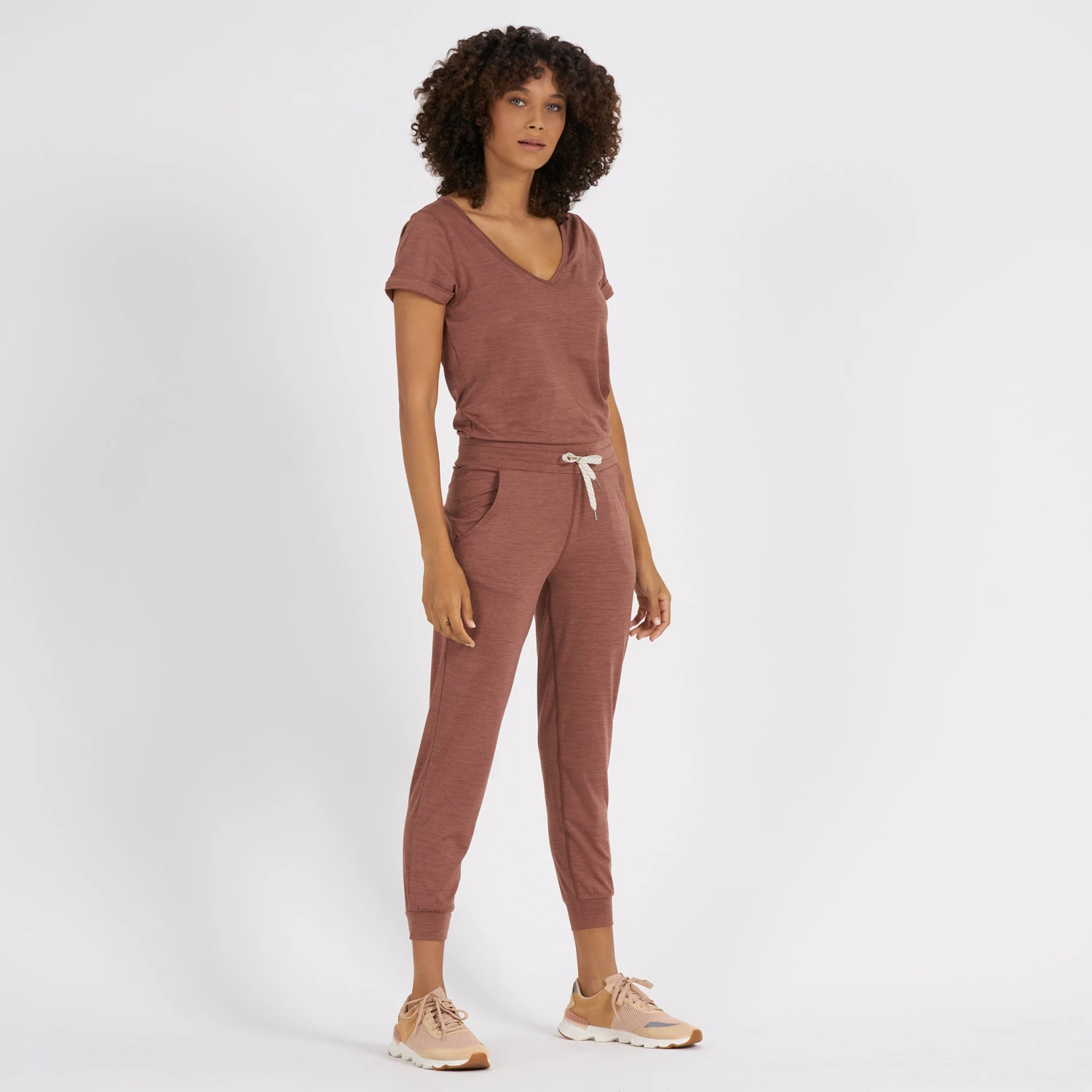 All Day Jumpsuit | Terracotta Heather - Image 3