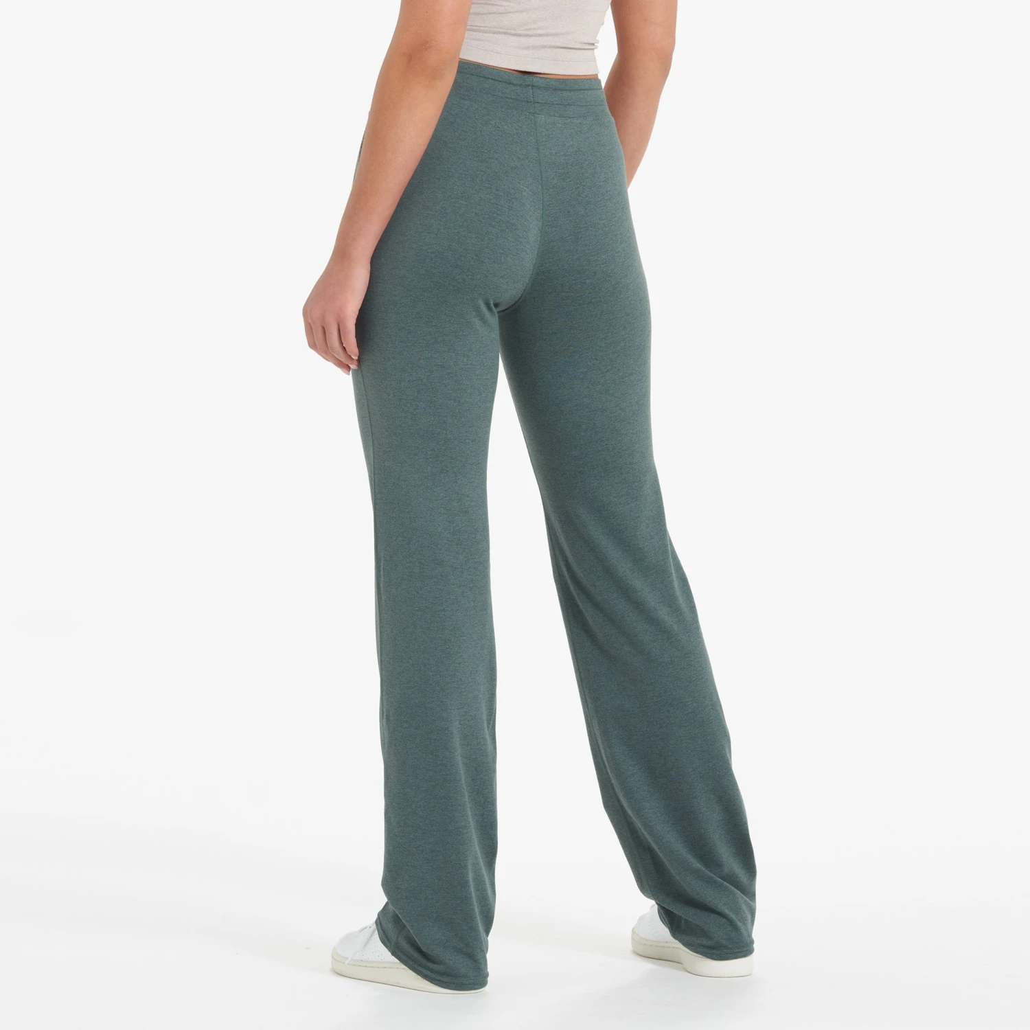 Halo Wide Leg Flare Pant | Kelp Heather - Image 3