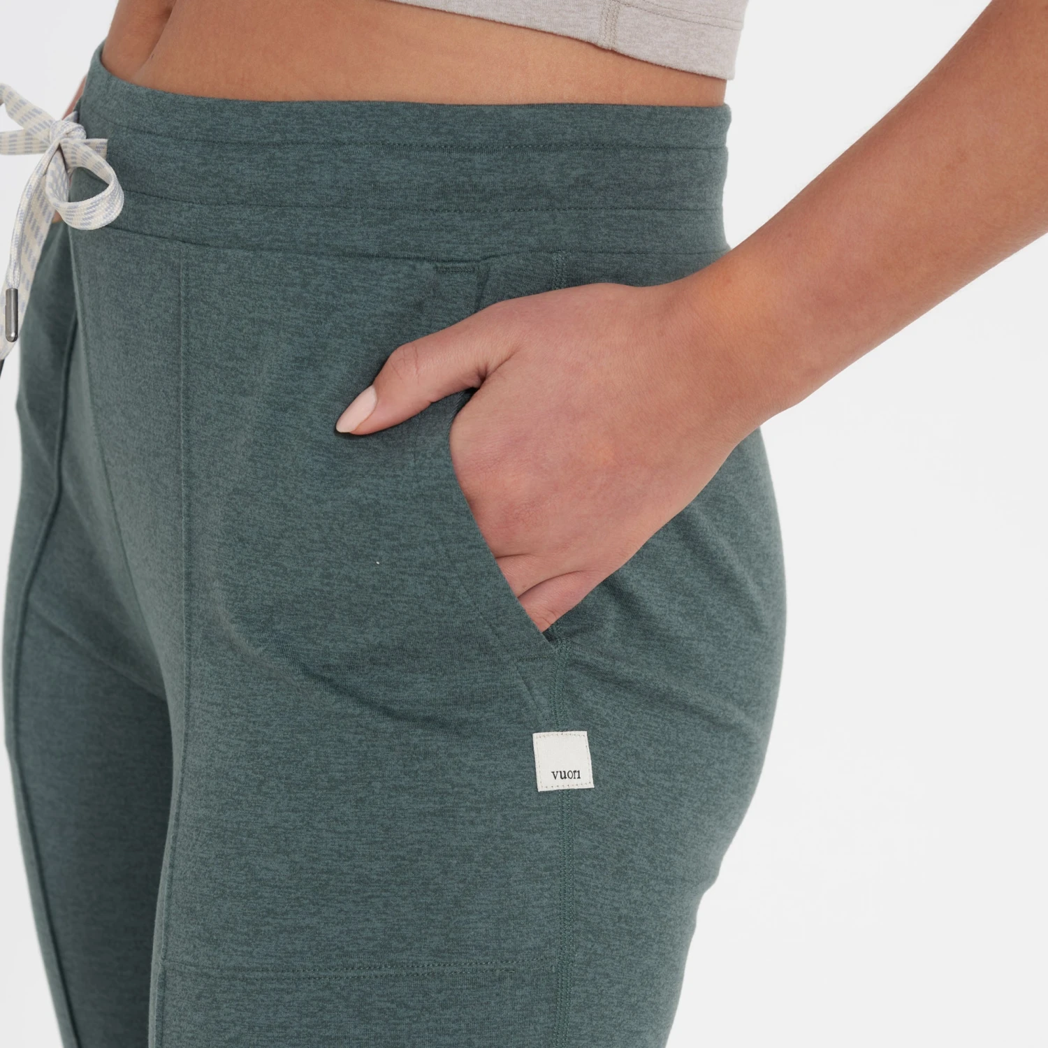 Halo Wide Leg Flare Pant | Kelp Heather - Image 6