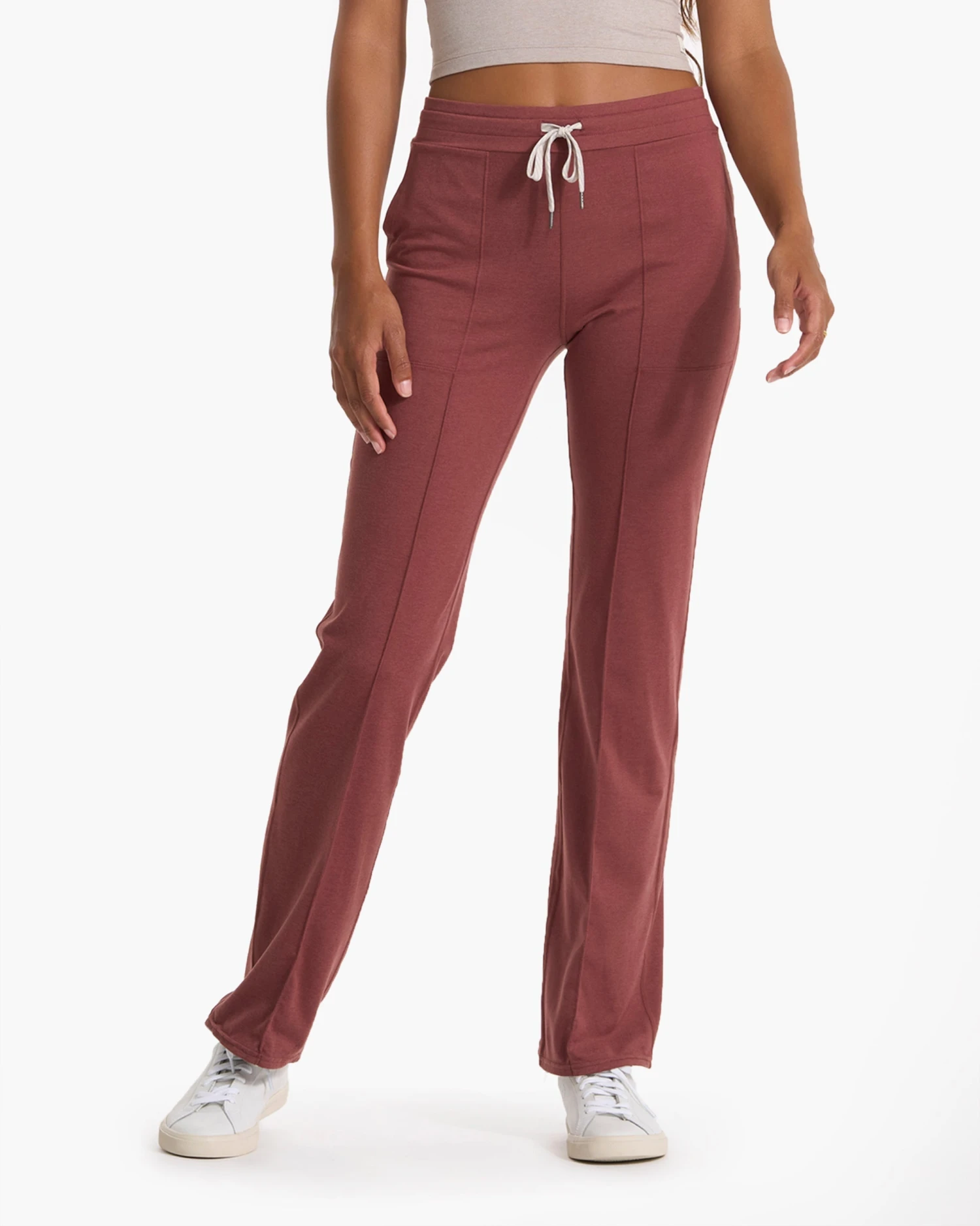 Halo Wide Leg Flare Pant | Rosewood Heather - Image 2