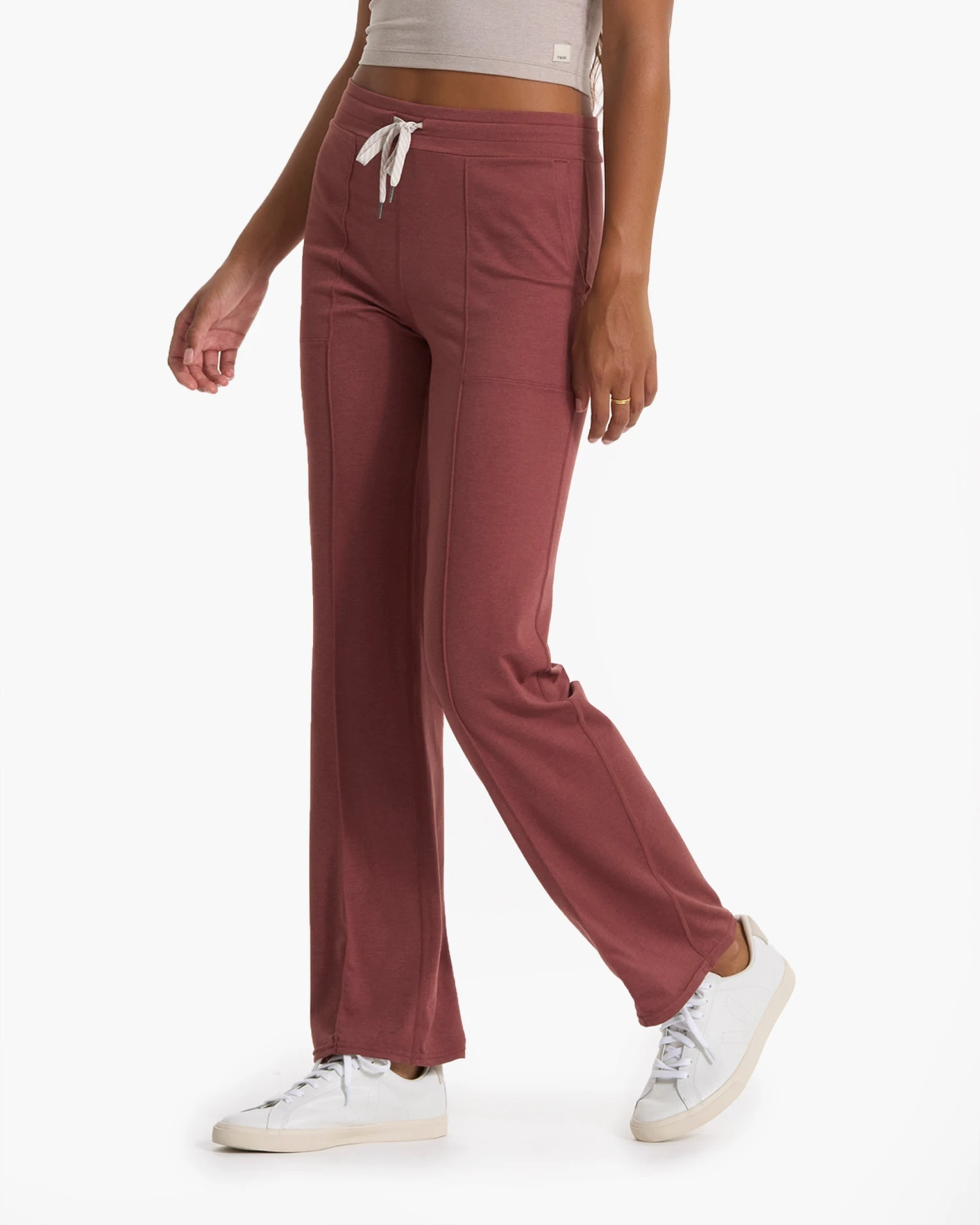 Halo Wide Leg Flare Pant | Rosewood Heather