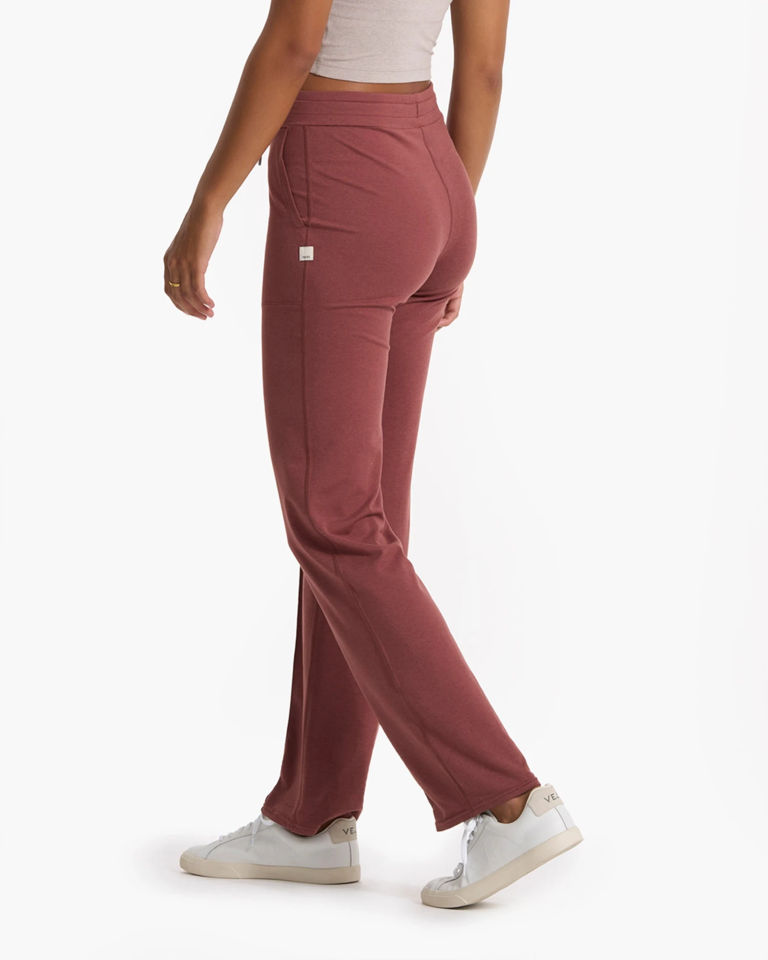 Halo Wide Leg Flare Pant | Rosewood Heather - Image 5
