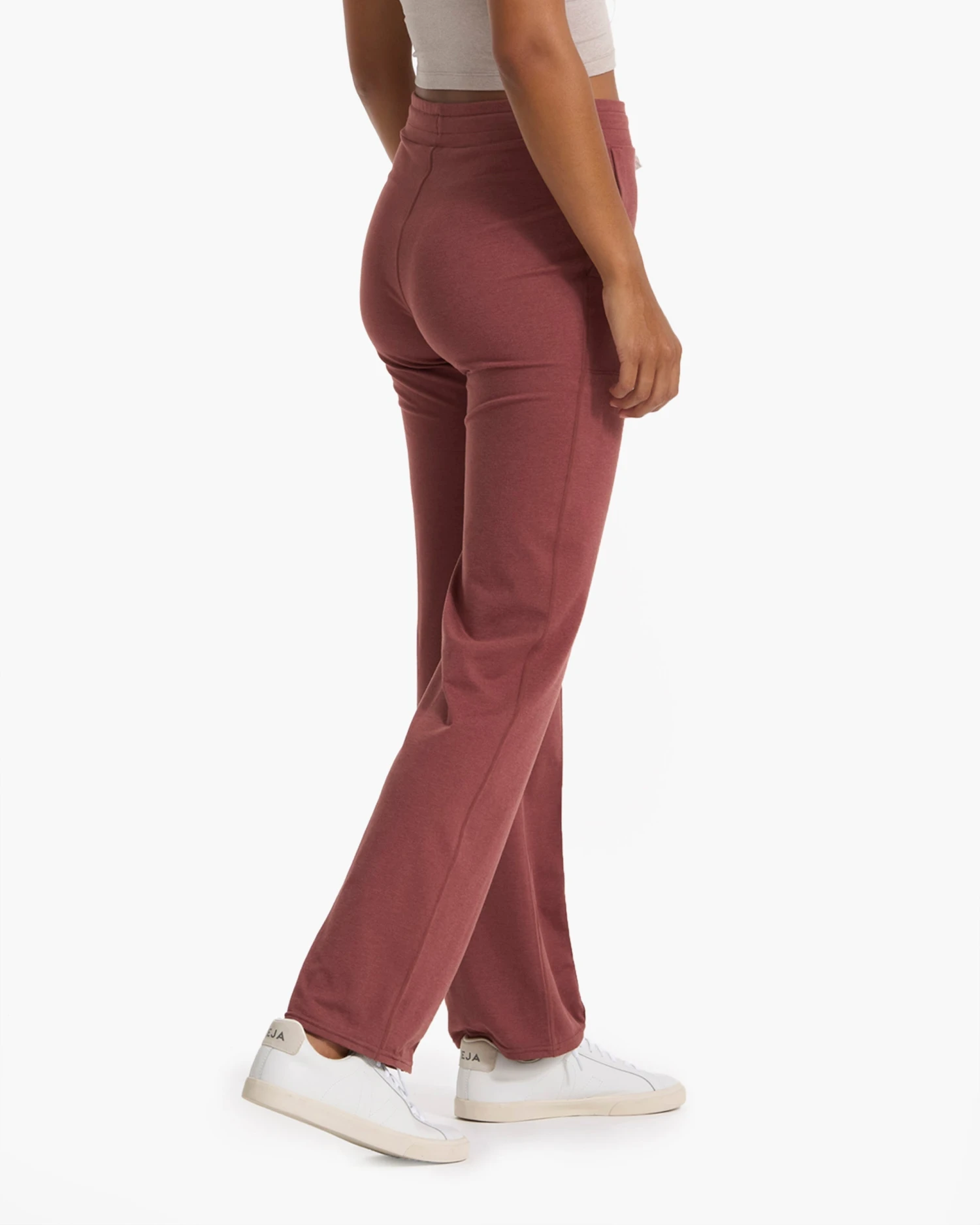 Halo Wide Leg Flare Pant | Rosewood Heather - Image 4
