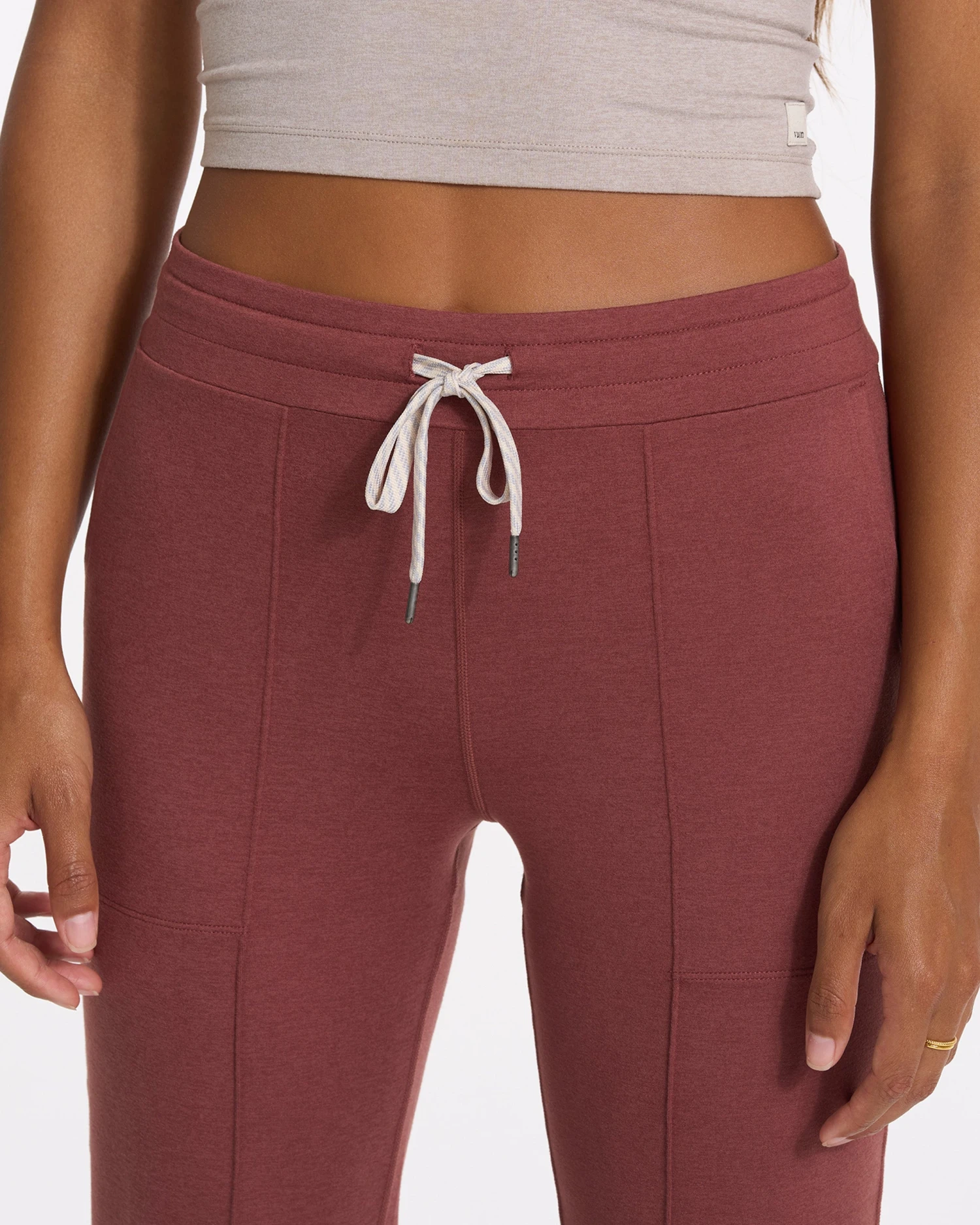 Halo Wide Leg Flare Pant | Rosewood Heather - Image 8