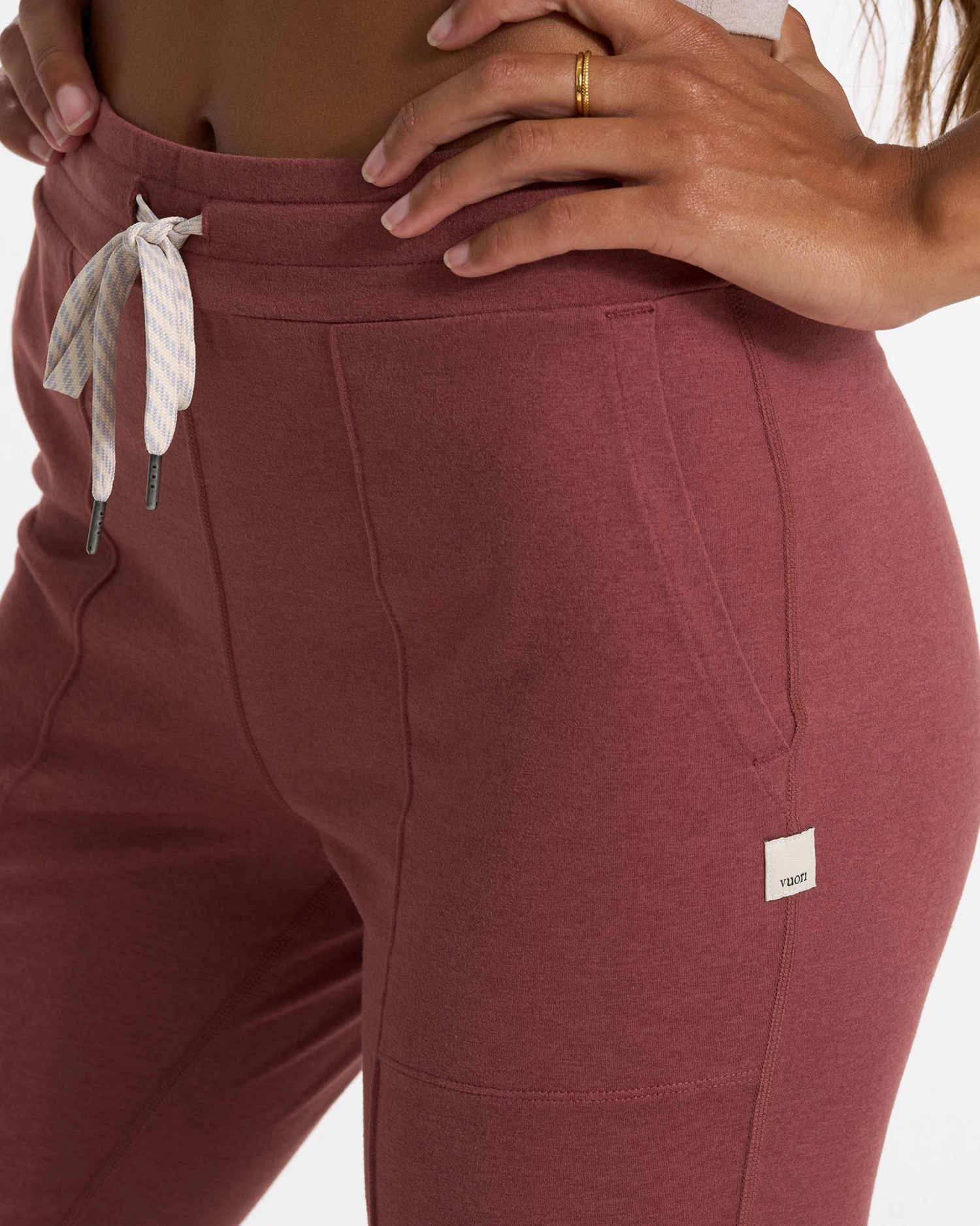 Halo Wide Leg Flare Pant | Rosewood Heather - Image 9