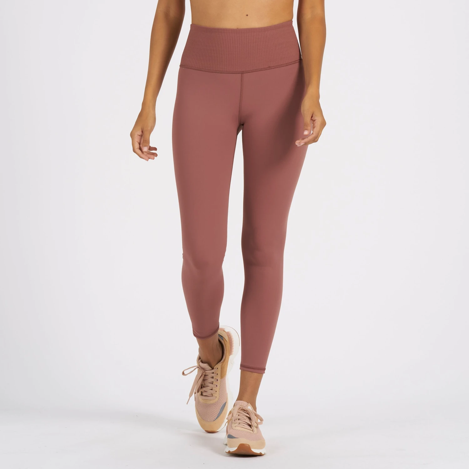 Rib Studio Legging | Terracotta - Image 2