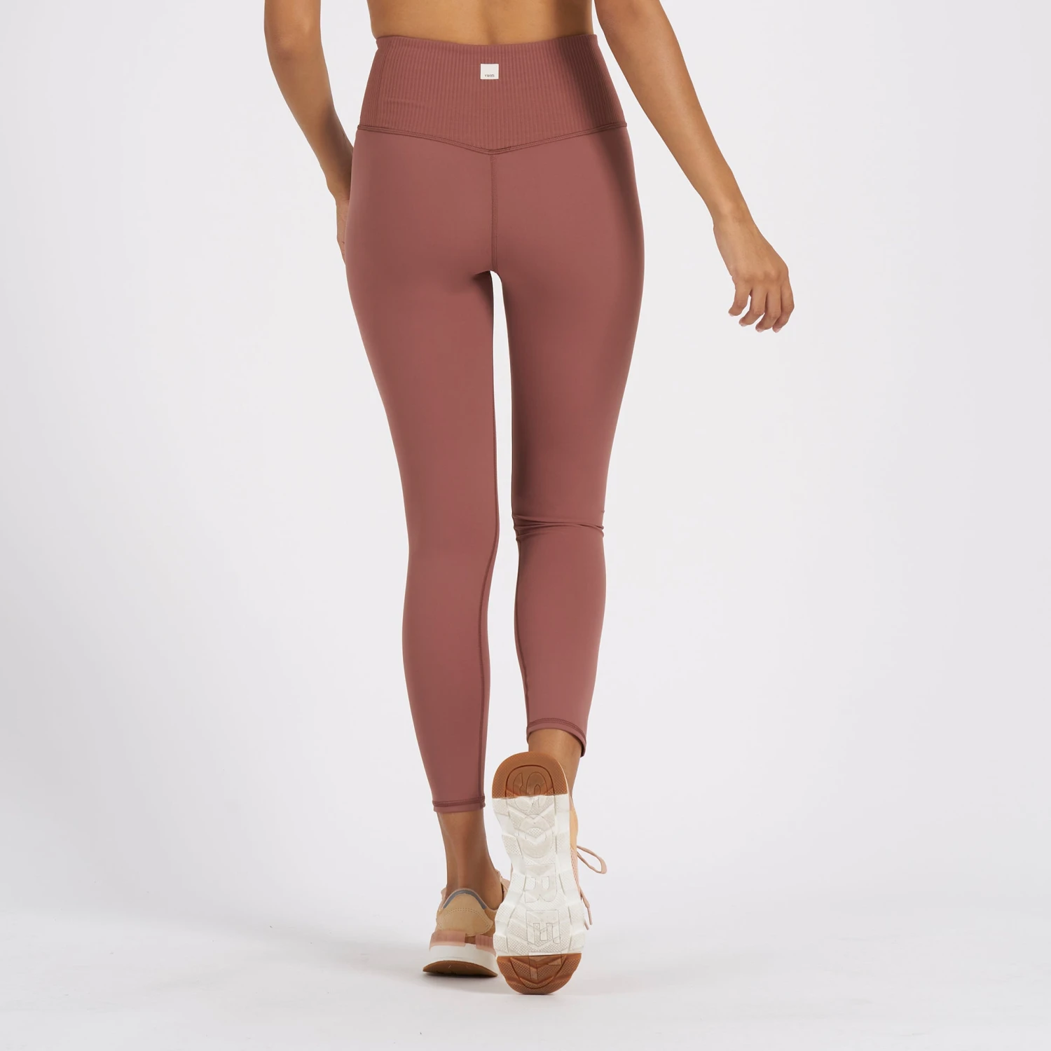 Rib Studio Legging | Terracotta - Image 3