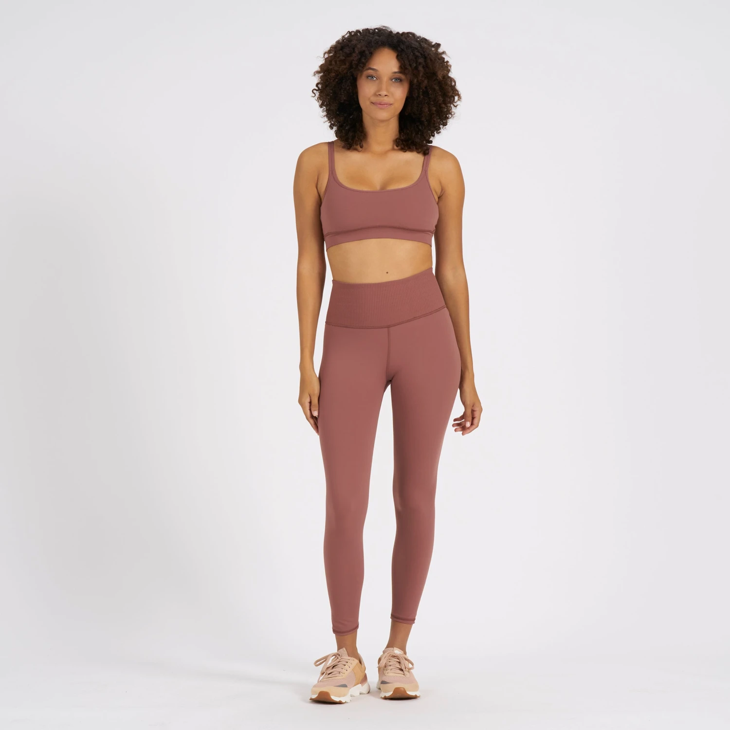 Rib Studio Legging | Terracotta - Image 4