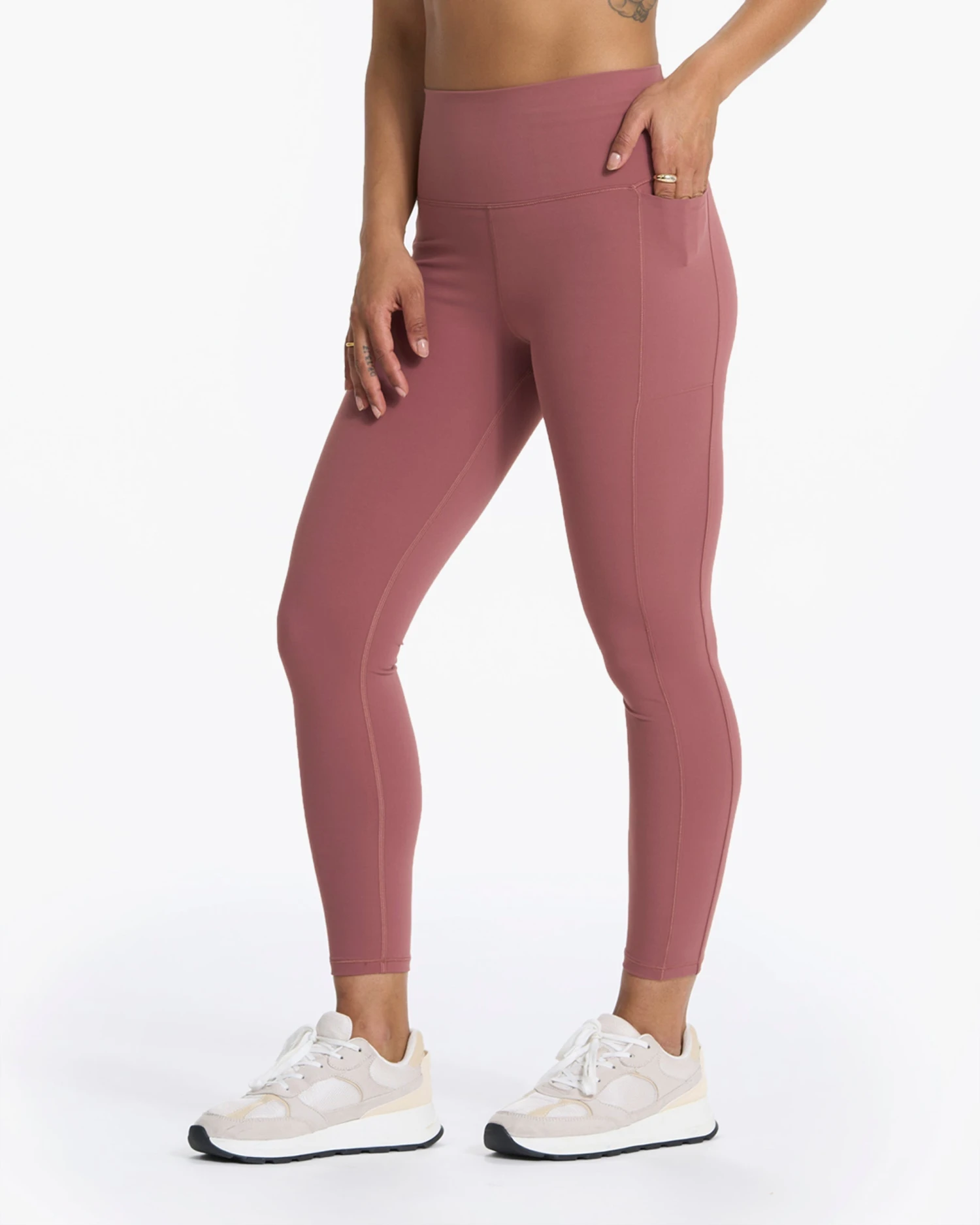 Studio Pocket Legging-Short | Rosewood
