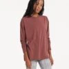 Long-Sleeve Feather Tee | Cedar