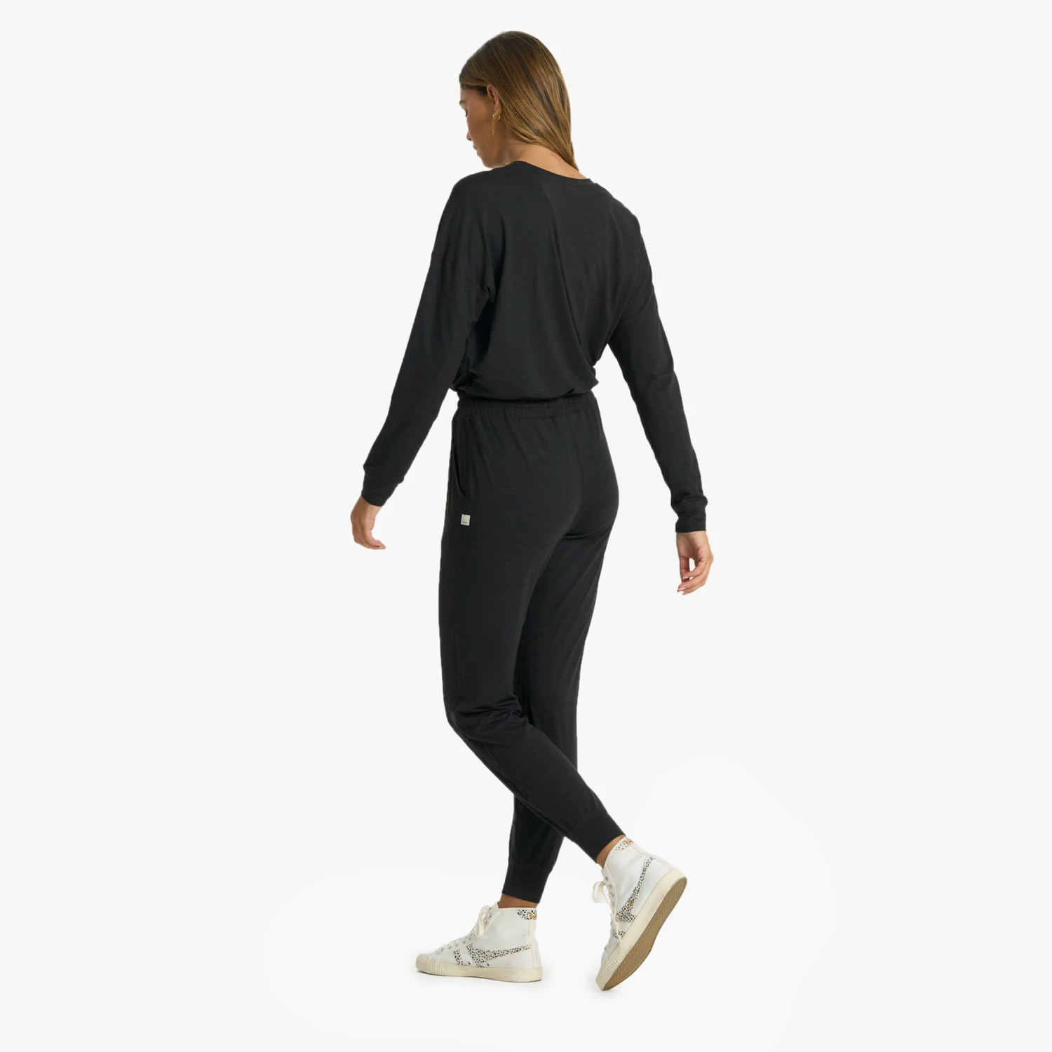 Lux Henley Jumpsuit | Black Heather - Image 4