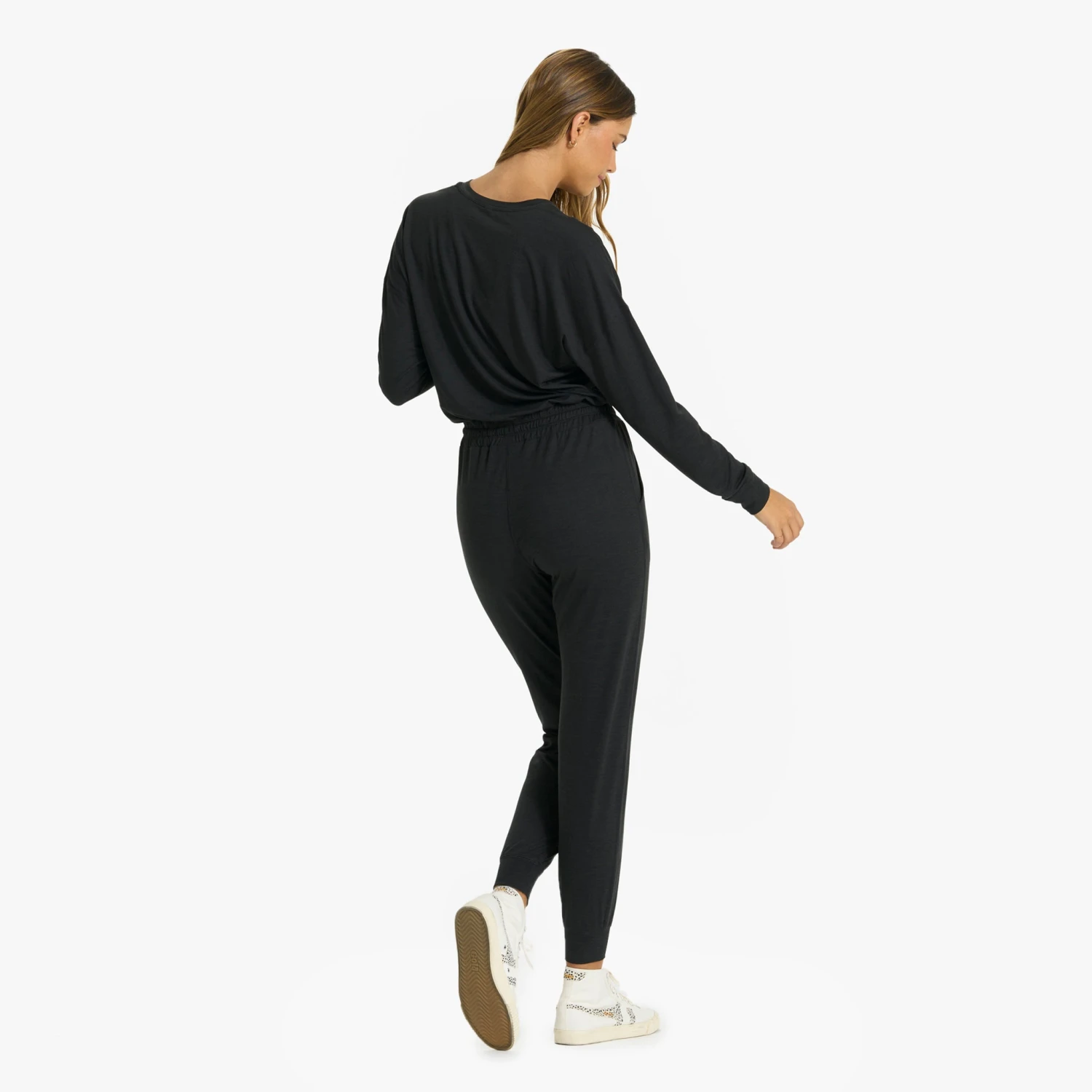 Lux Henley Jumpsuit | Black Heather - Image 5