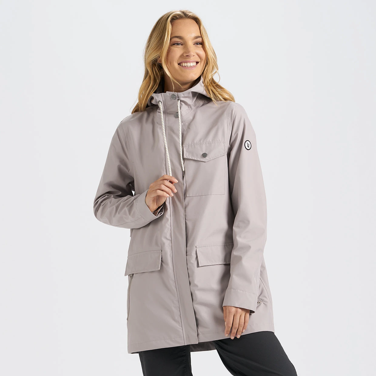 Womens Palisades Rain Jacket | Putty - Image 2