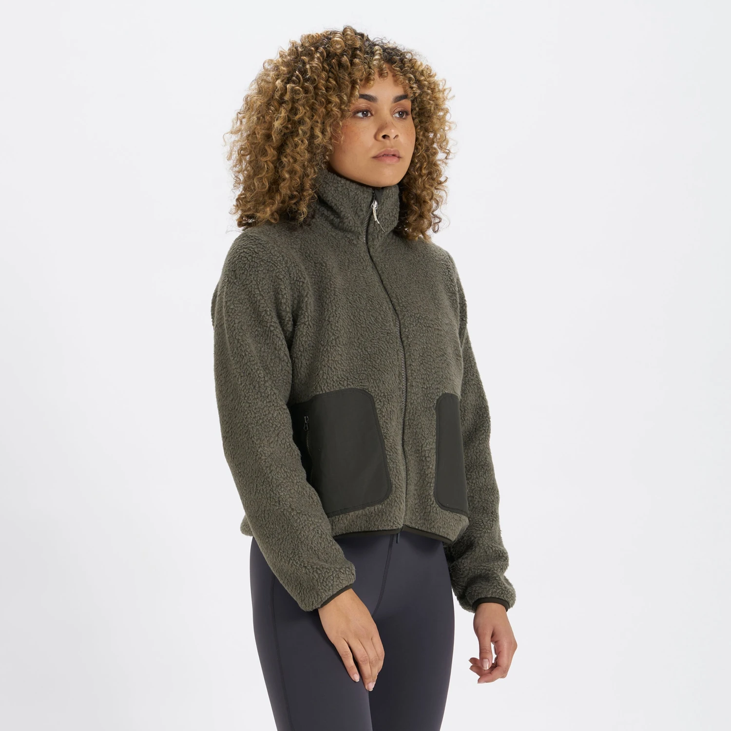 Womens Alpine Sherpa Jacket | Oregano - Image 2