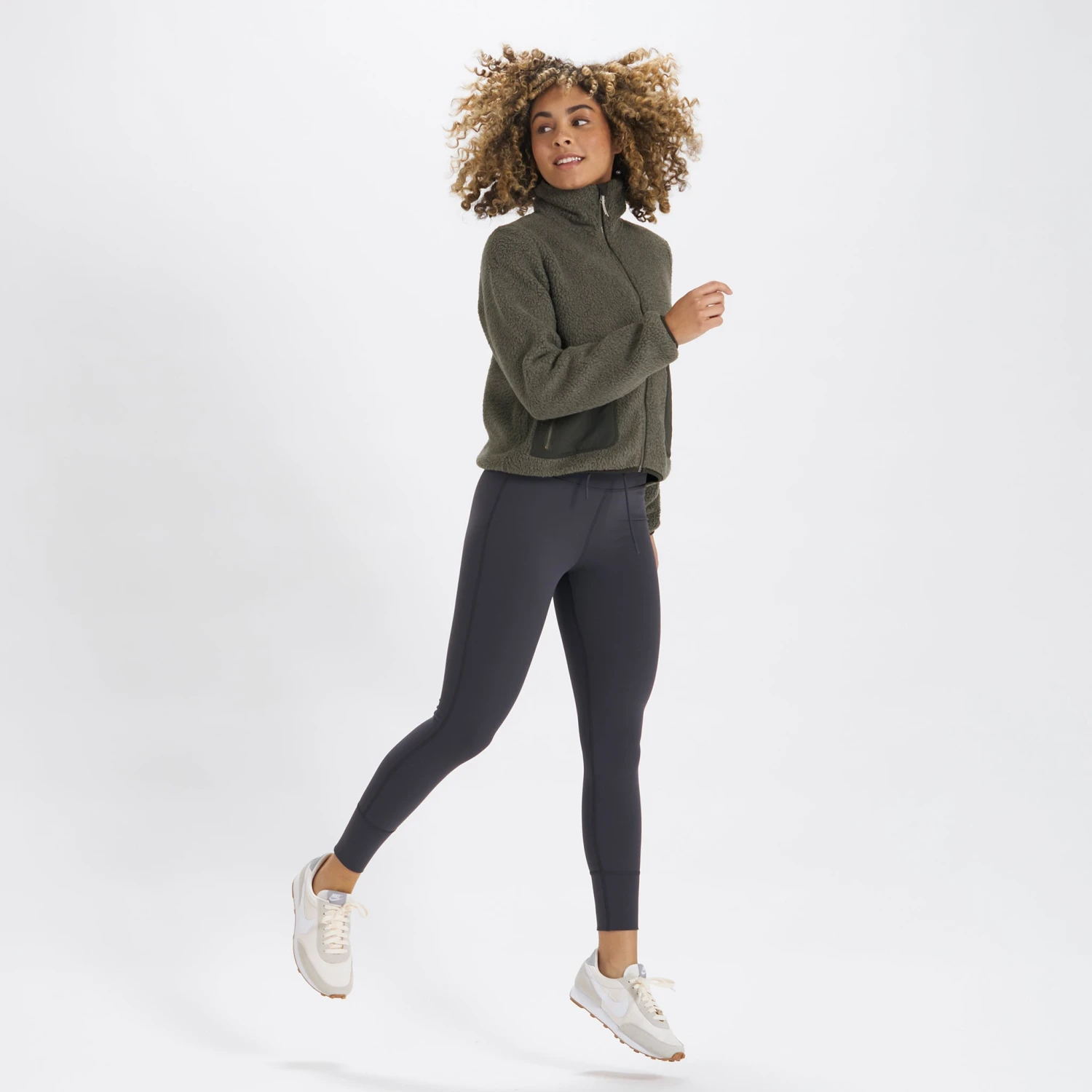 Womens Alpine Sherpa Jacket | Oregano - Image 5