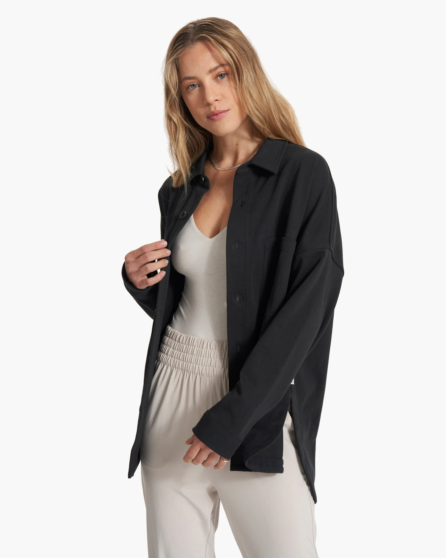 Mackenzie Shirt Jacket | Washed Black - Image 2