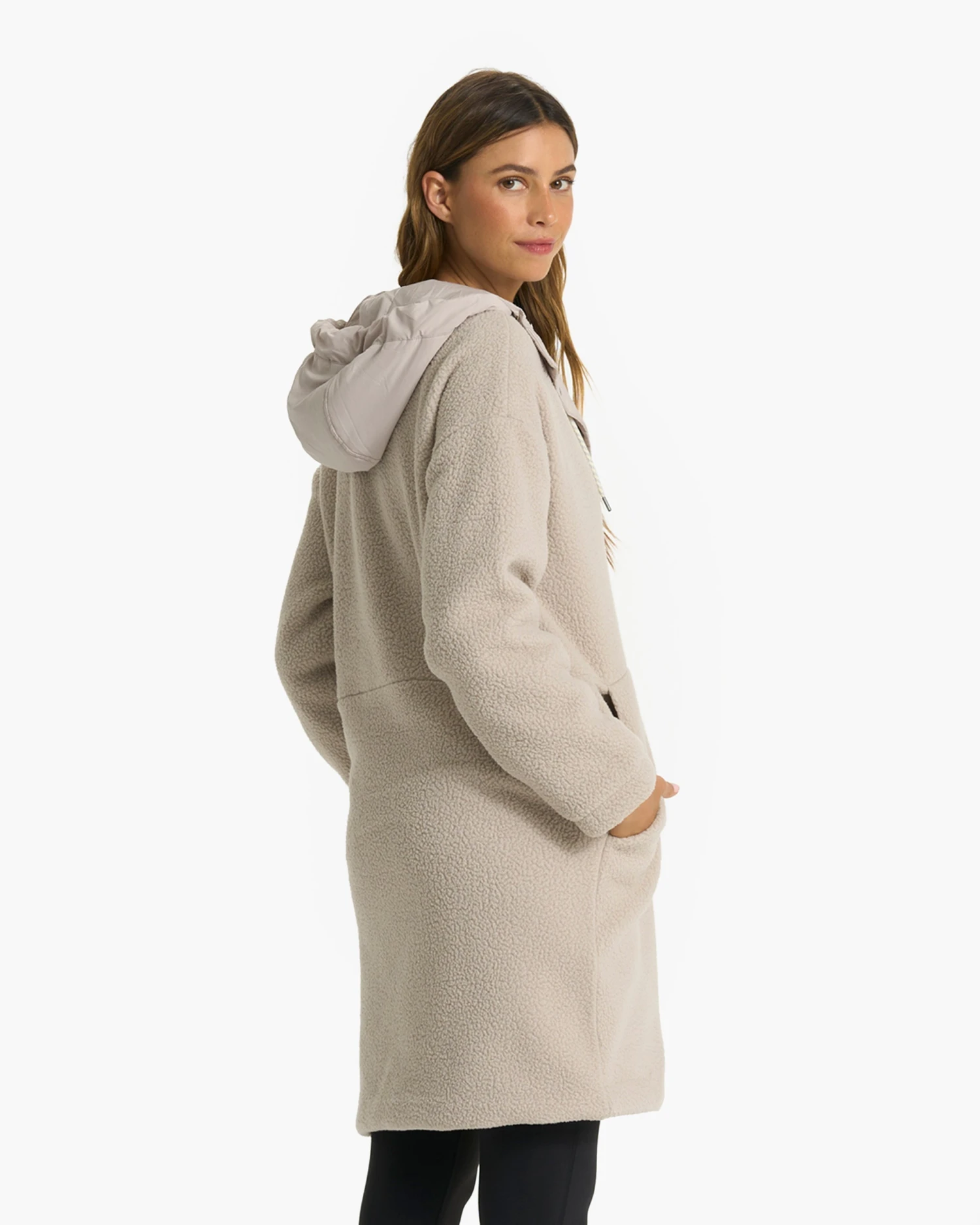 Sherpa Hooded Trench | Dark Salt - Image 3